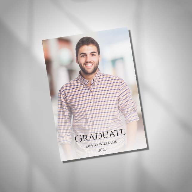 Classe de 2025 Faire-part de graduation photo mode (Créateur téléchargé)