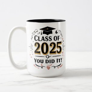 Classe de 2025 Gold Graduation Mug -