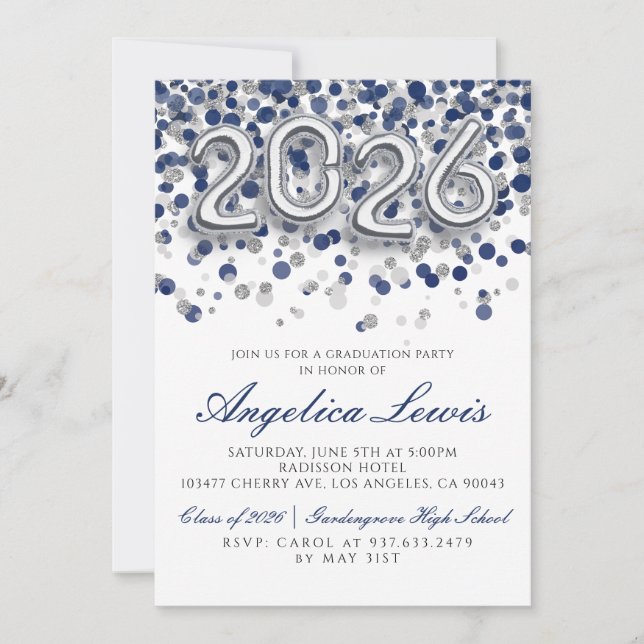 Classe de 2026 Graduation Party Invitation (Devant)