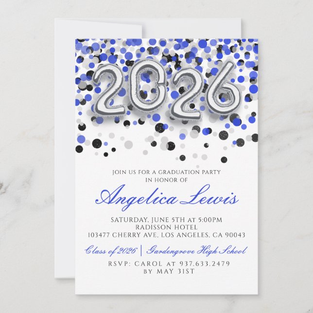 Classe de 2026 Graduation Party Invitation (Devant)