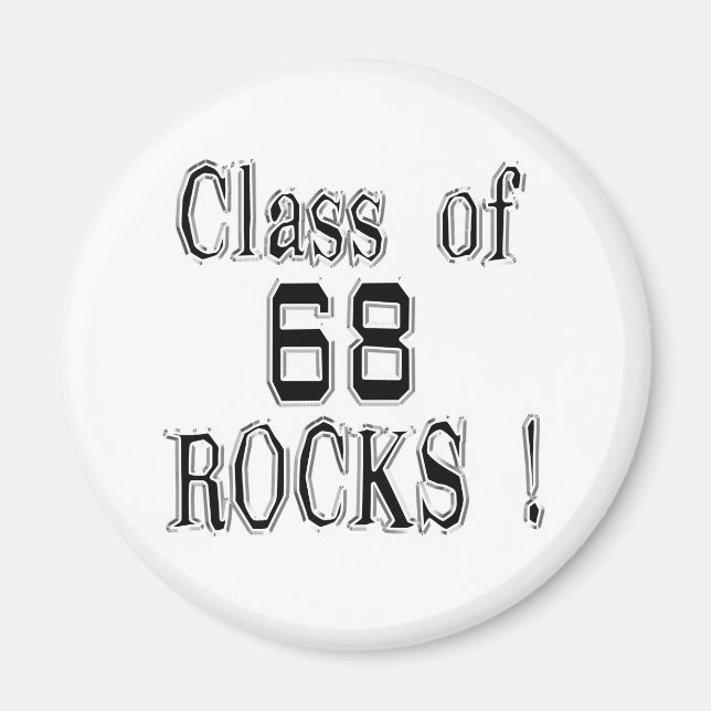 Classe de '68 Rocks ! Magnet (Devant)