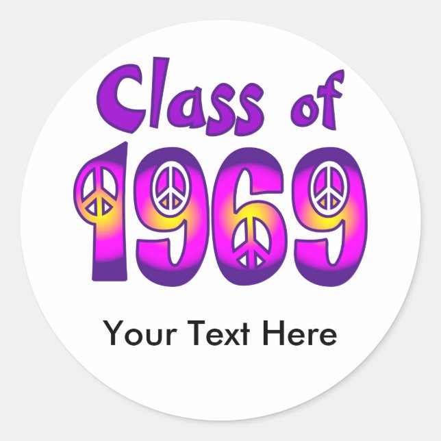 Classe de 69 Stickers Réunion (Devant)