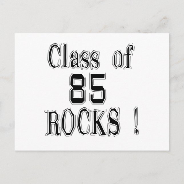 Classe de '85 Rocks ! Carte postale (Devant)