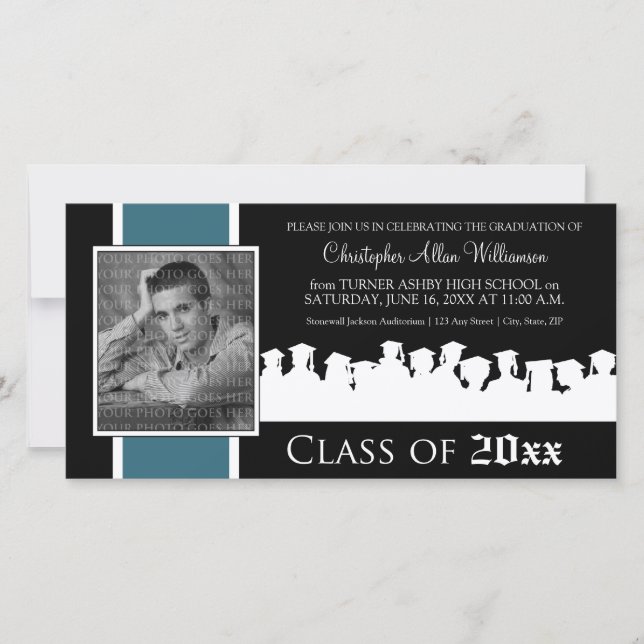 Classe de [ANNÉE] Faire-part d'obtention du diplôm (Devant)