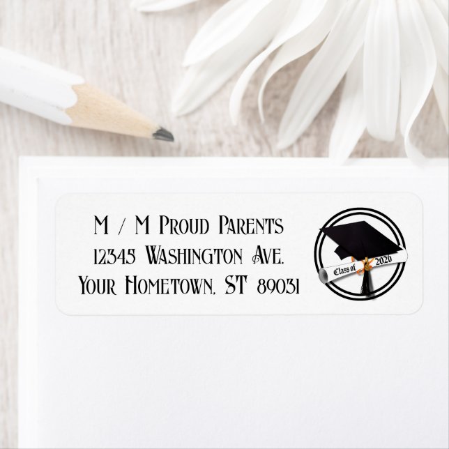 Classe de casquette et de diplôme de 2026 (En situation)