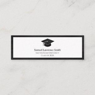 Classe de diplômé moderne de la carte de nom Insér