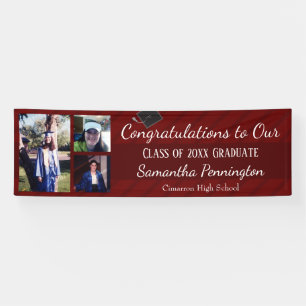 Classe de diplômes de 2021 Bannière de collage d