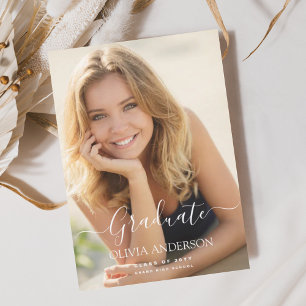 Classe de Faire-part de diplôme photo 2024