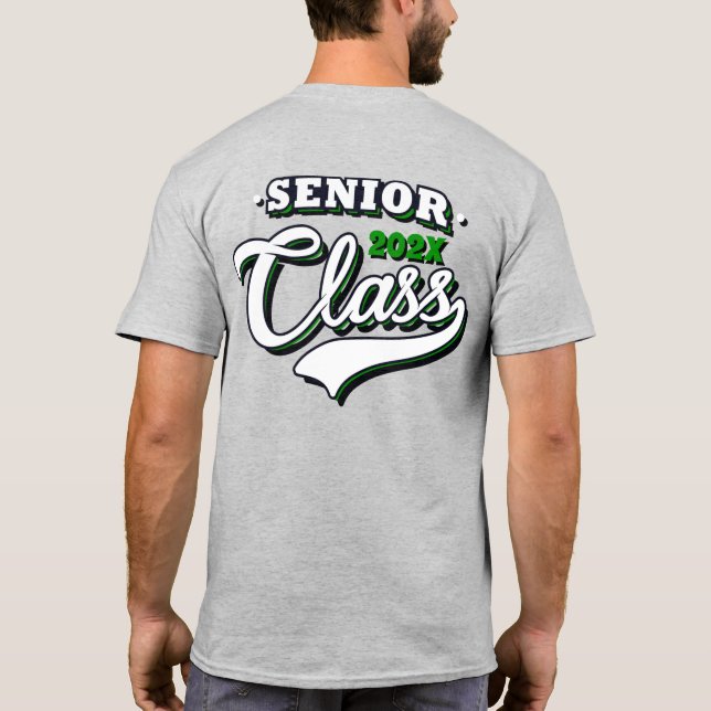 Classe de finissants, T-shirt vert (Dos)