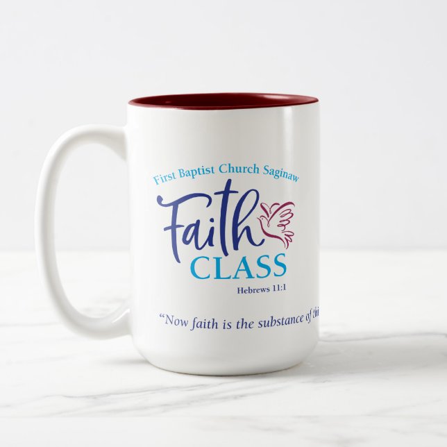 Classe de foi de FBC Saginaw 15 onces. tasse ou (Gauche)