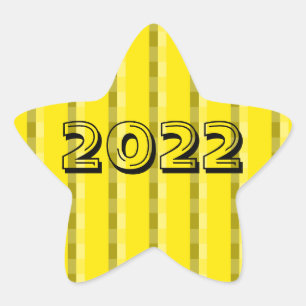 Classe de Sticker étoile jaune clair 2022 par Jan