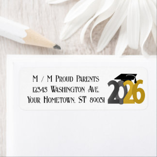 Classe d'or et de gris de 2026 Graduation
