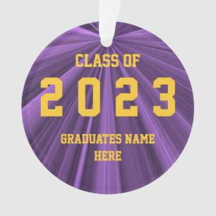 Classe d'ornement violet et or 2023 par Janz