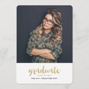 CLASSE du faire-part 2015 d'obtention du diplôme