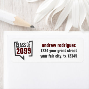 Classe Maroon Année Discours Étiquette