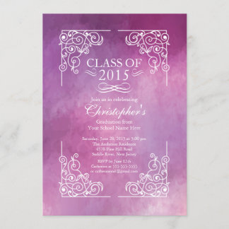 Classe moderne de 2015 Graduation Party Invitation