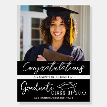 Classe moderne de noir et blanc de 2025 Casquette 