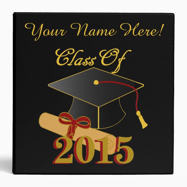 Classe personnalisée du classeur 2015 de mémoire (Devant)
