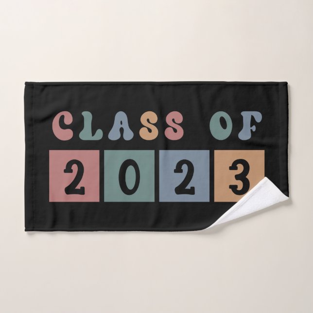 Classe rétro de 2023 collégial diplôme cadeau (Serviette à main)