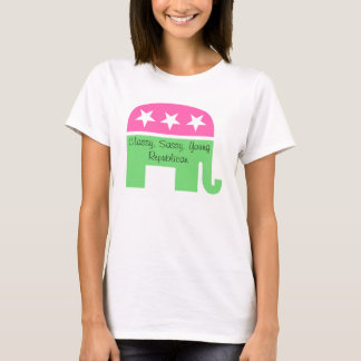 Classe, Sassy, Jeune T-shirt républicain