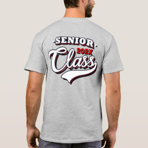 Classe supérieure de licence de T-shirt rouge