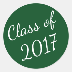 Classe verte et blanche des Stickers Graduation 20
