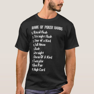 Classement Poker Mains Funny Poker Tshirt 