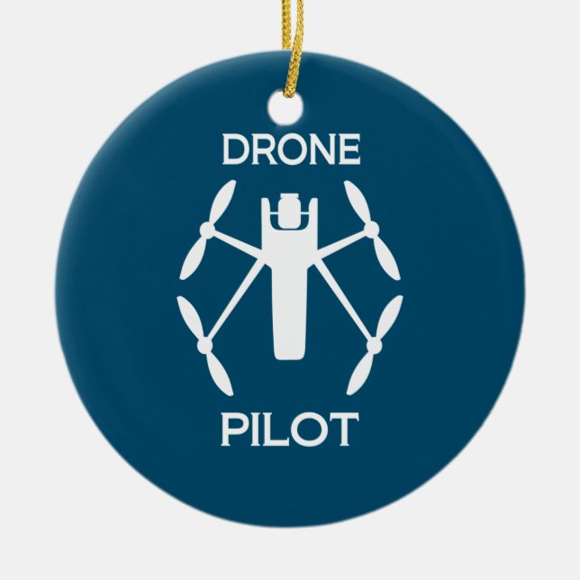 Classes Drone Pilot Ceramic Ornament (Front)