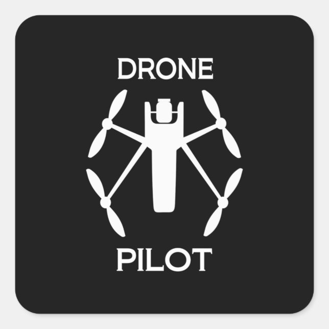 Classes Drone Pilot Square Sticker (Front)