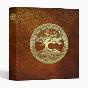Classeur [09] Golden Celtic Tree of Life