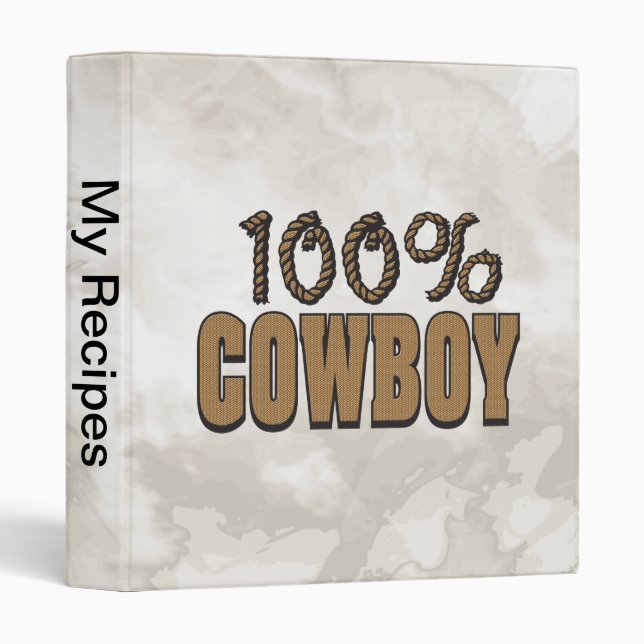 Classeur 100% Cowboy (Devant/Côté)