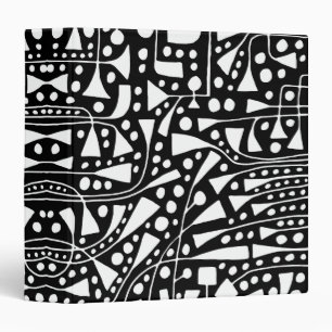 Classeur 120112 (1,5 po) Blanc sur noir