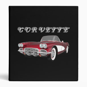 Classeur 1961 Corvette Sports Car : Bonbons Pomme : Classeu