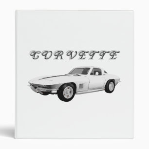Classeur 1967 Corvette Sports Car : Finition blanche : Clas