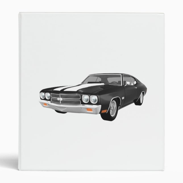 Classeur 1970 Chevelle Muscle Car : Noir Finition : Classeu (Devant)