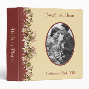 Classeur 1,5" album photos vintage de mariage