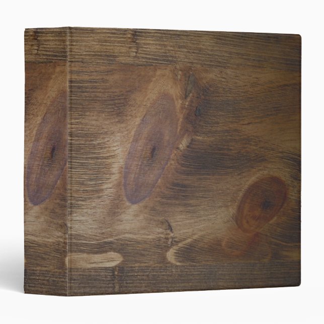 Classeur 1,5" arrière - plan en bois rustique de regard de (Devant/Côté)