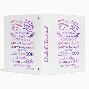 Classeur 1:9 de dévotion fait sur commande de Joshua de