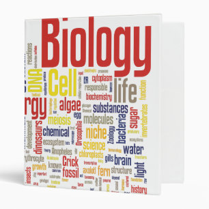 Classeur 1" biologie colorée Wordle