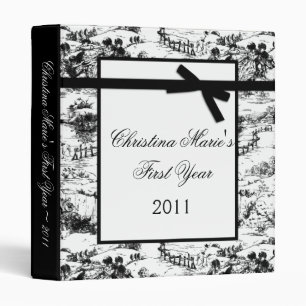 Classeur 1" copie de tissu de Toile de noir d'album à