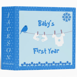 Classeur "1ère année de bébé" Baby Boy Baby Book /Album pho