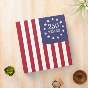 Classeur 250e anniversaire d'Amérique Patriotique USA Indép