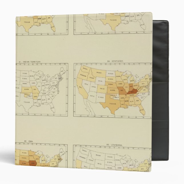 Classeur 25 Migrations entre États 1890 INLA (Devant/Intérieur)