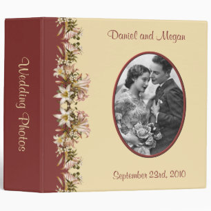 Classeur 2" album photos vintage de mariage