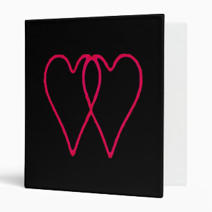 Classeur 2 Coeurs ensemble dans l'amour Le MUSÉE Zazzle Cad
