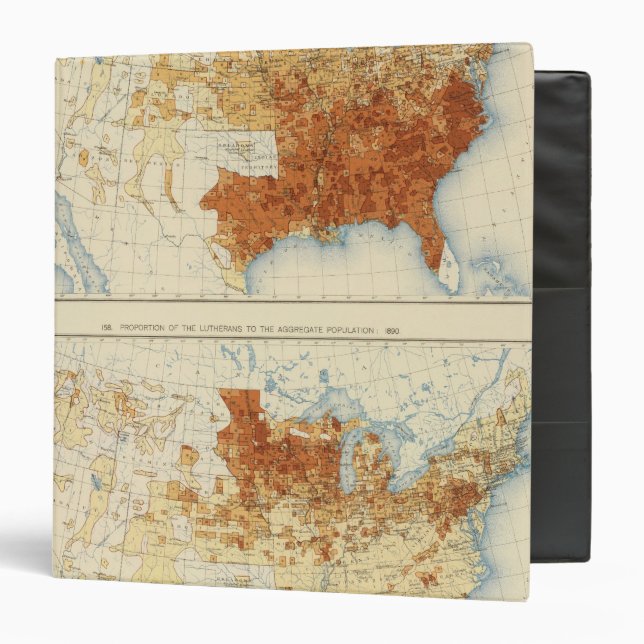 Classeur 37 baptistes, luthériens 1890 (Devant/Intérieur)