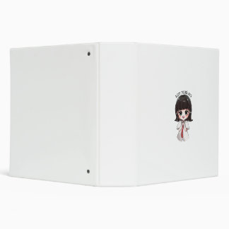 Classeur 3 anneaux de fille chibi anime mignonne