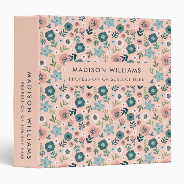 Classeur 3 anneaux professionnel Minimal Modern Fl (Devant/Côté)