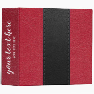 Classeur 3 anneaux texture aspect cuir