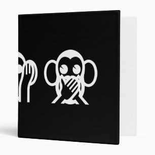Classeur 3 Singes Sages Emoji